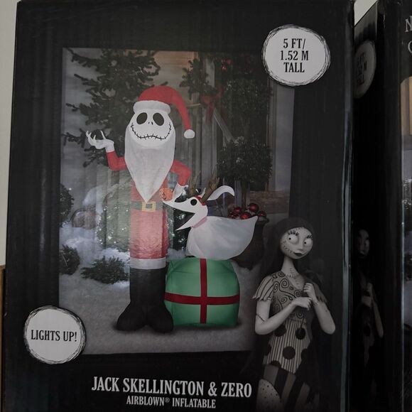 Nightmare Before Christmas Airblown Inflatable Jack Skellington Zero NEW - Picture 2 of 3